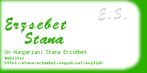 erzsebet stana business card
